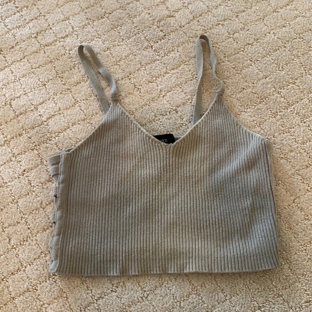 Knit crop top